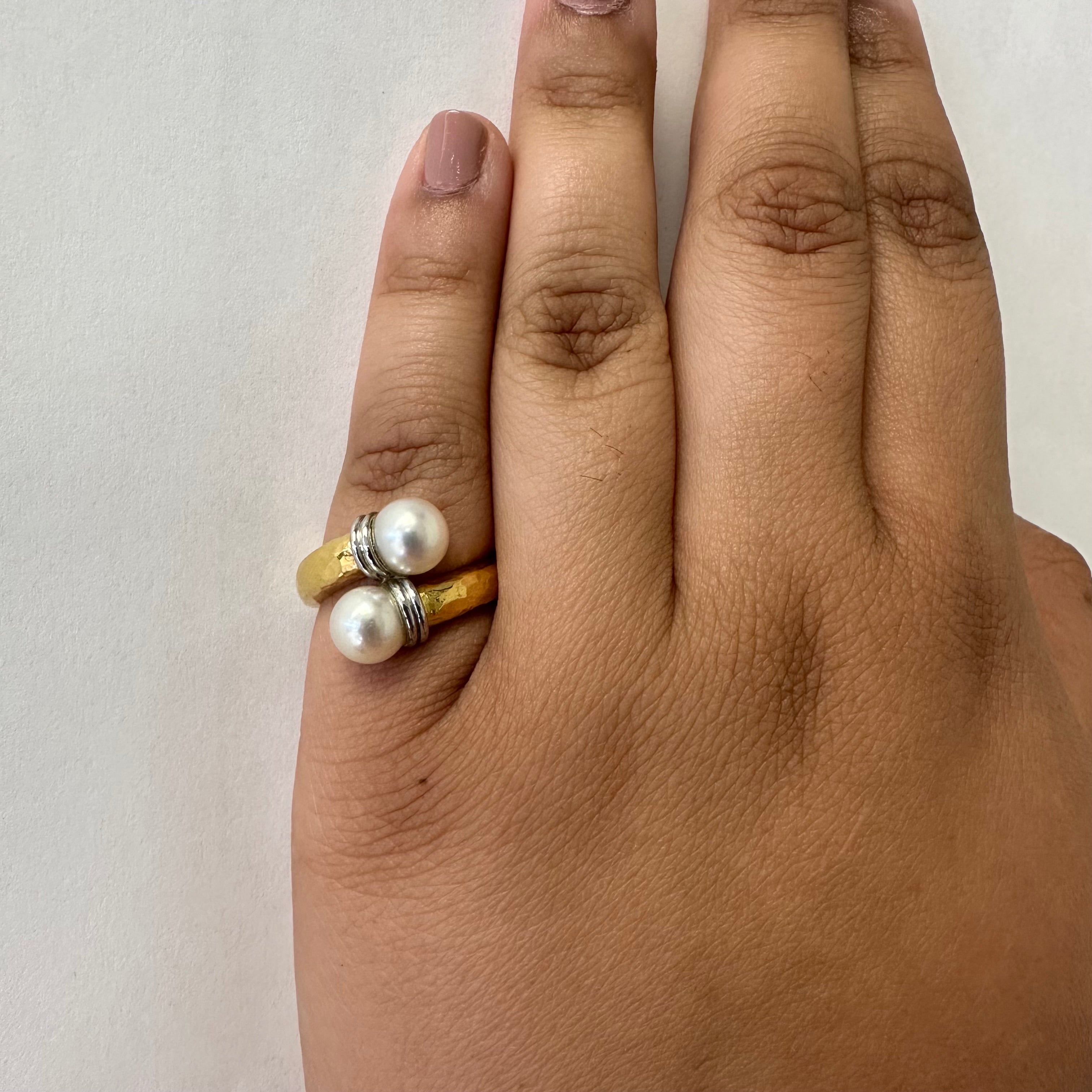 Pearl Bypass Ring | 5.70ctw | SZ 5.75 |