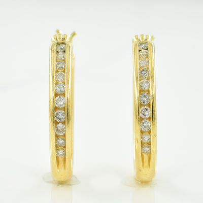 Diamond Hoop Earrings | 0.20ctw |