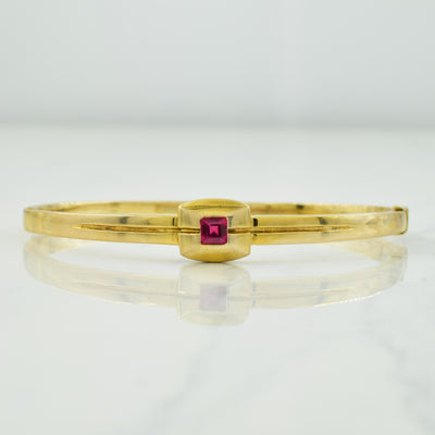 Synthetic Ruby Bracelet | 0.30ct | 6.75