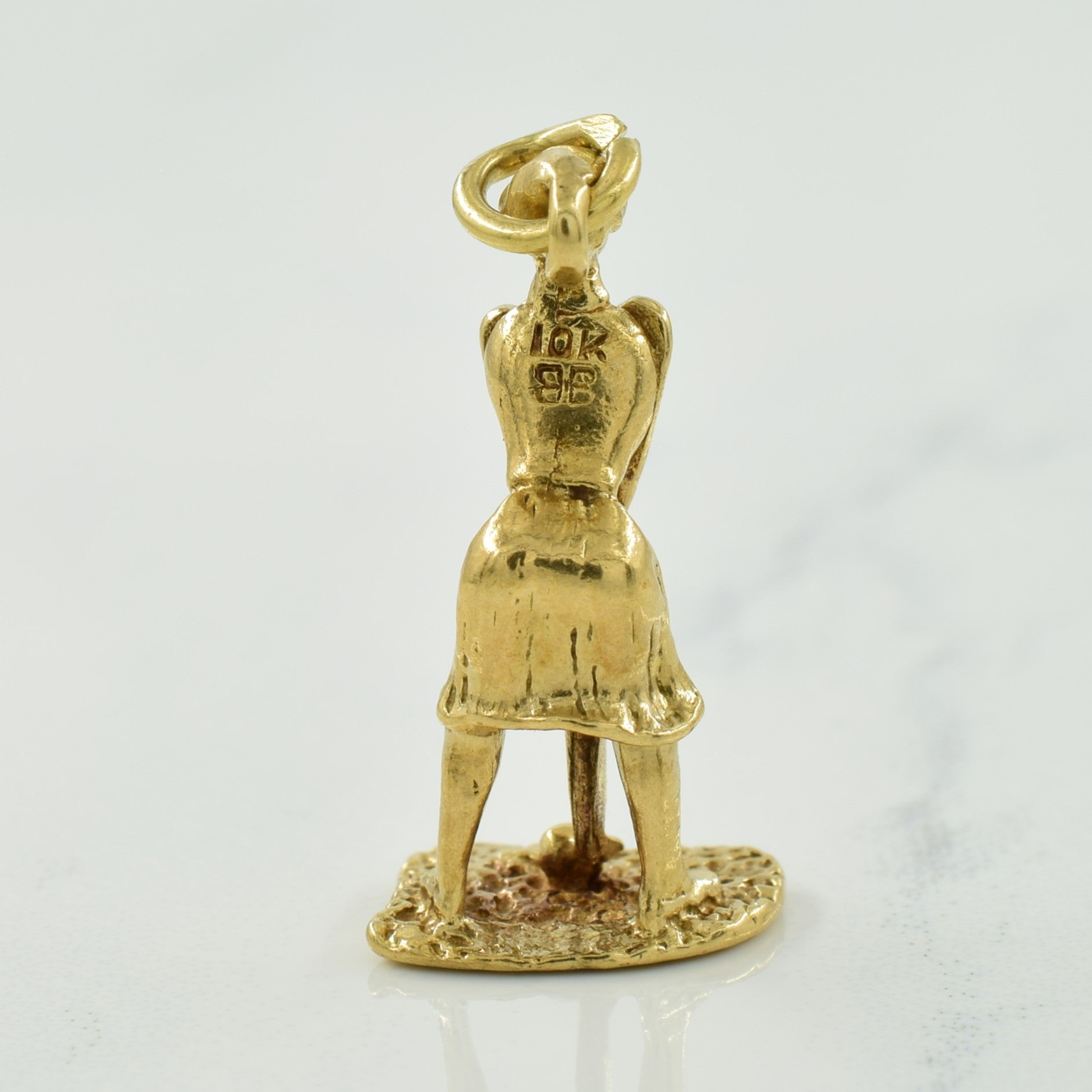 10k Yellow Gold Golfer Charm |