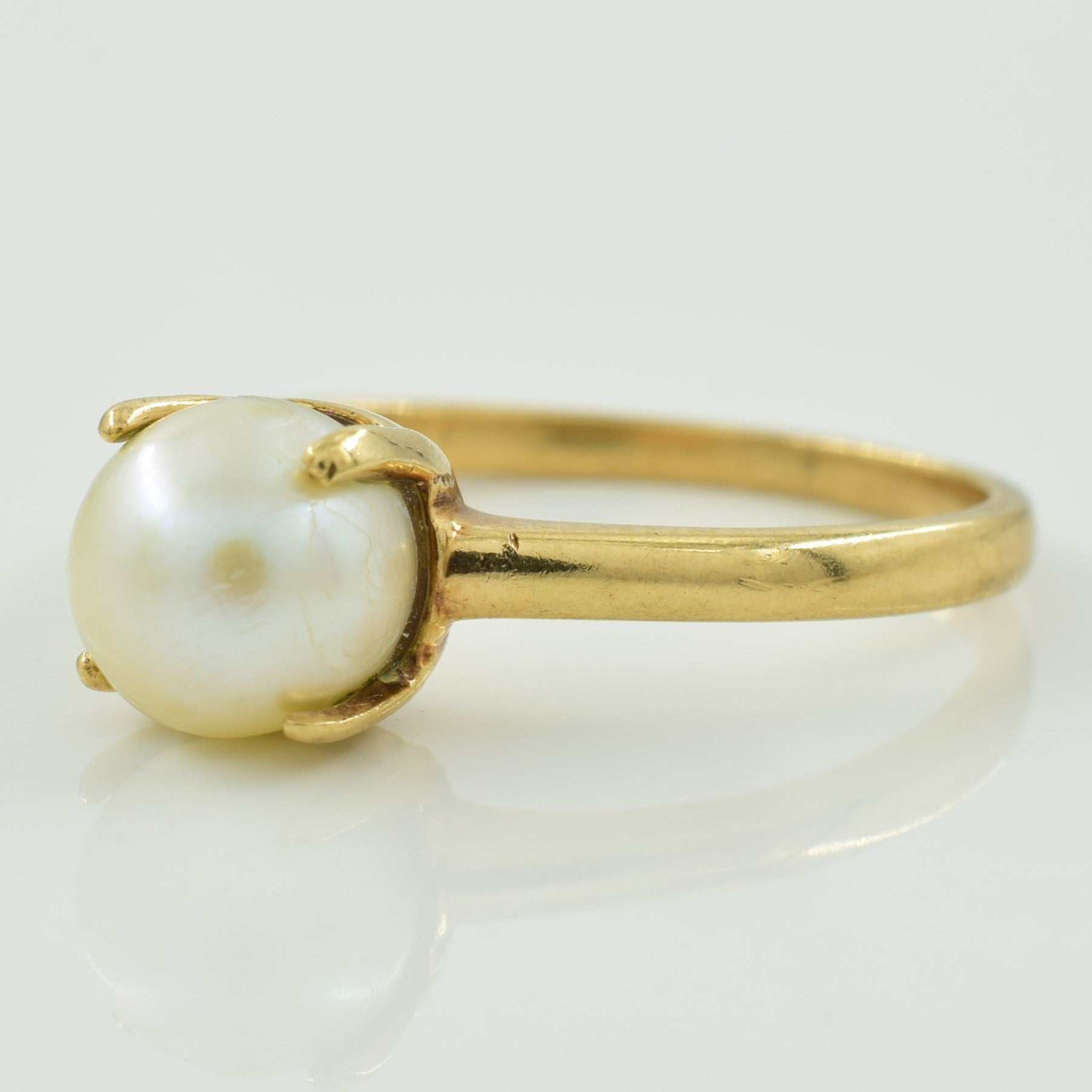 Cathedral Cultured Pearl Ring | 2.00ct | SZ 5.75 |