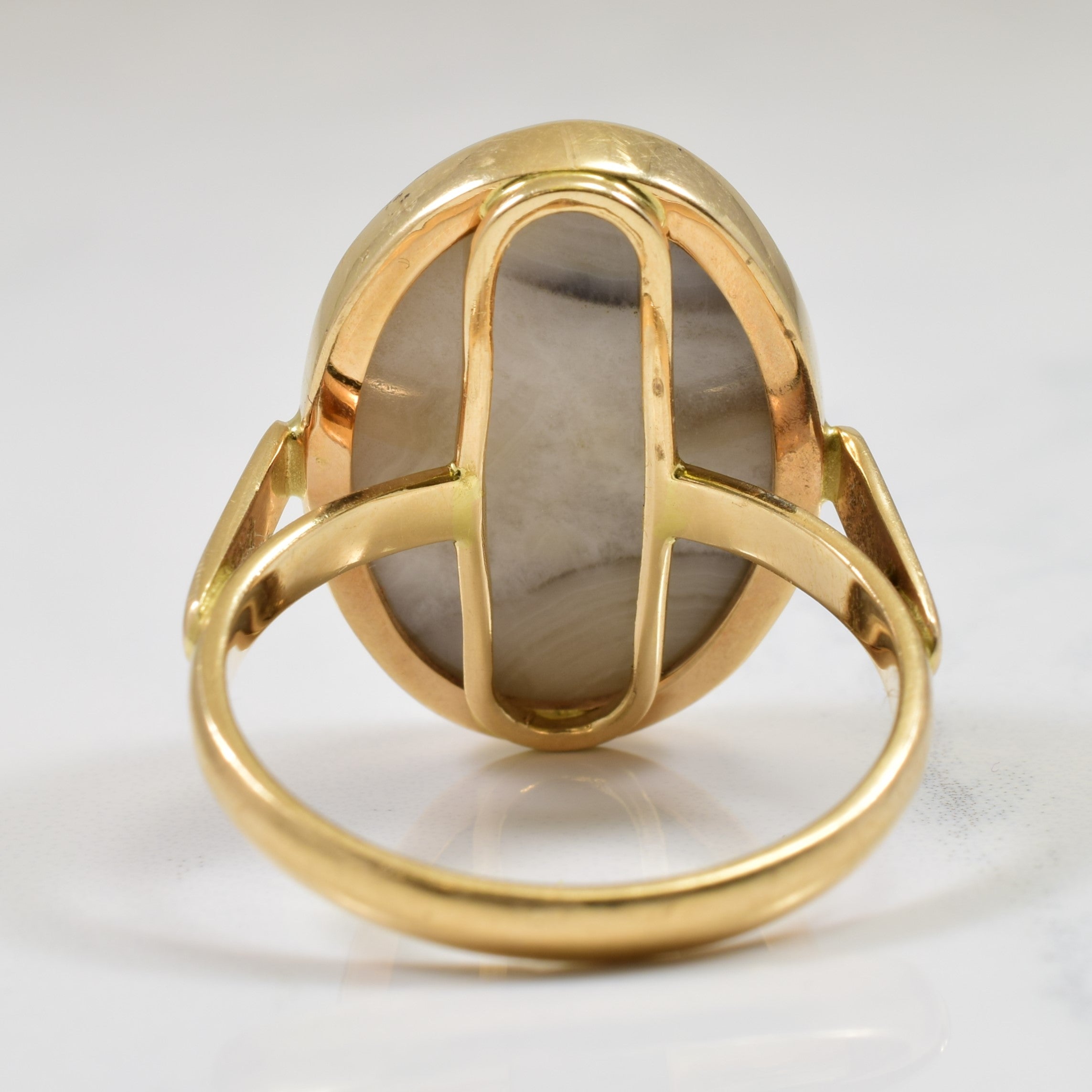Agate Cocktail Ring | 24.00ct | SZ 10.5 |