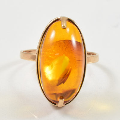 Amber Cocktail Ring | 5.20ct | SZ 9.25 |