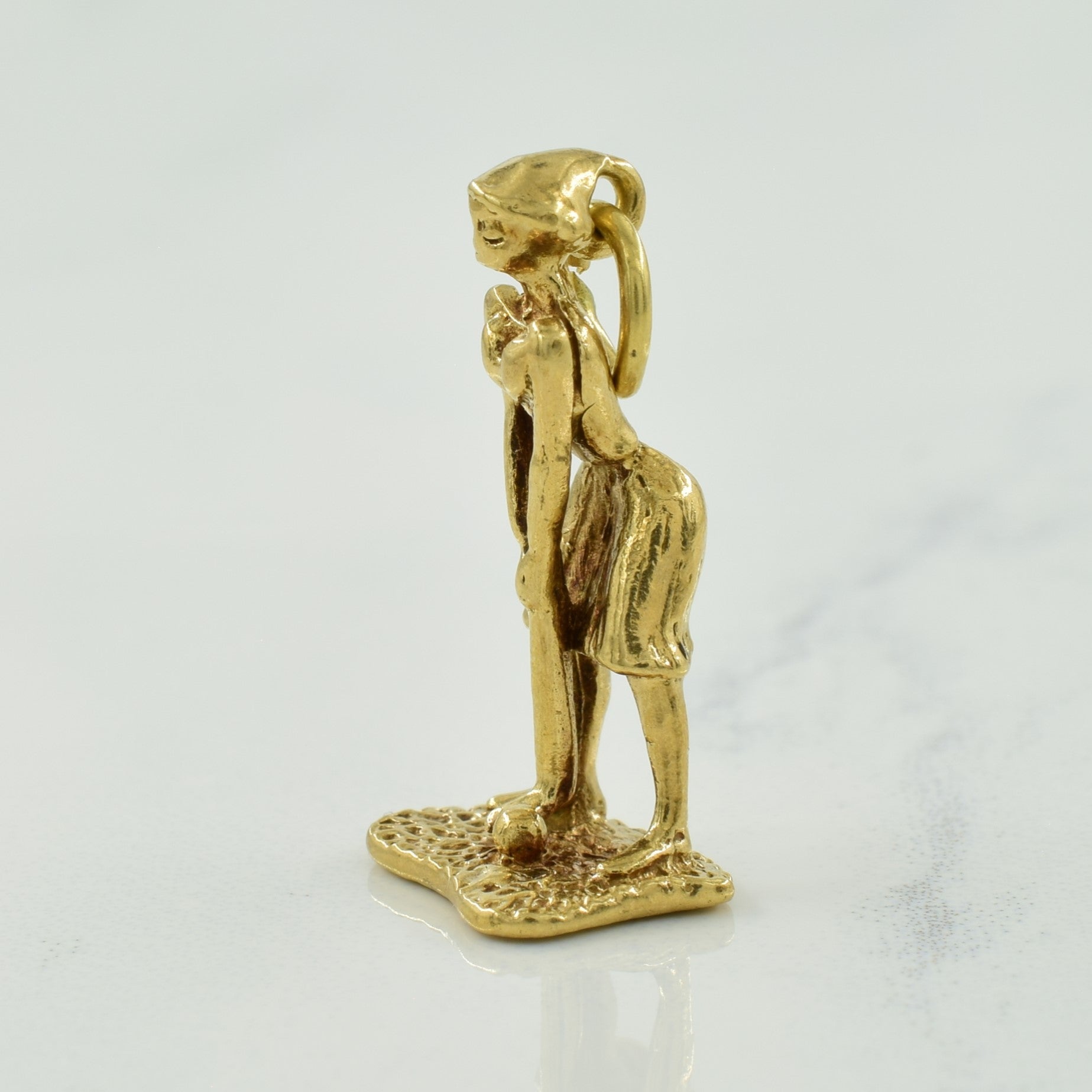 10k Yellow Gold Golfer Charm |