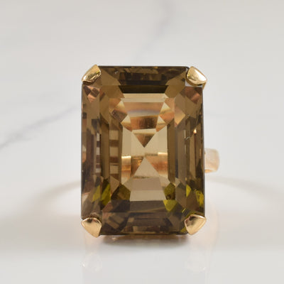 Smoky Quartz Cocktail Ring | 30.00ct | SZ 7.5 |