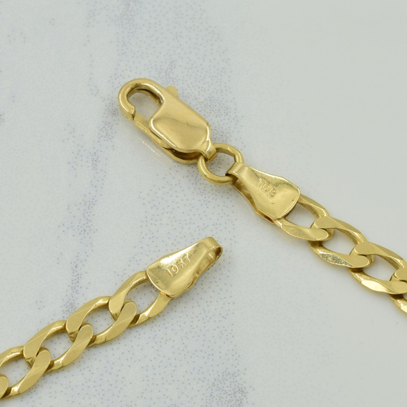 10k Yellow Gold Cuban Link Chain | 24.5