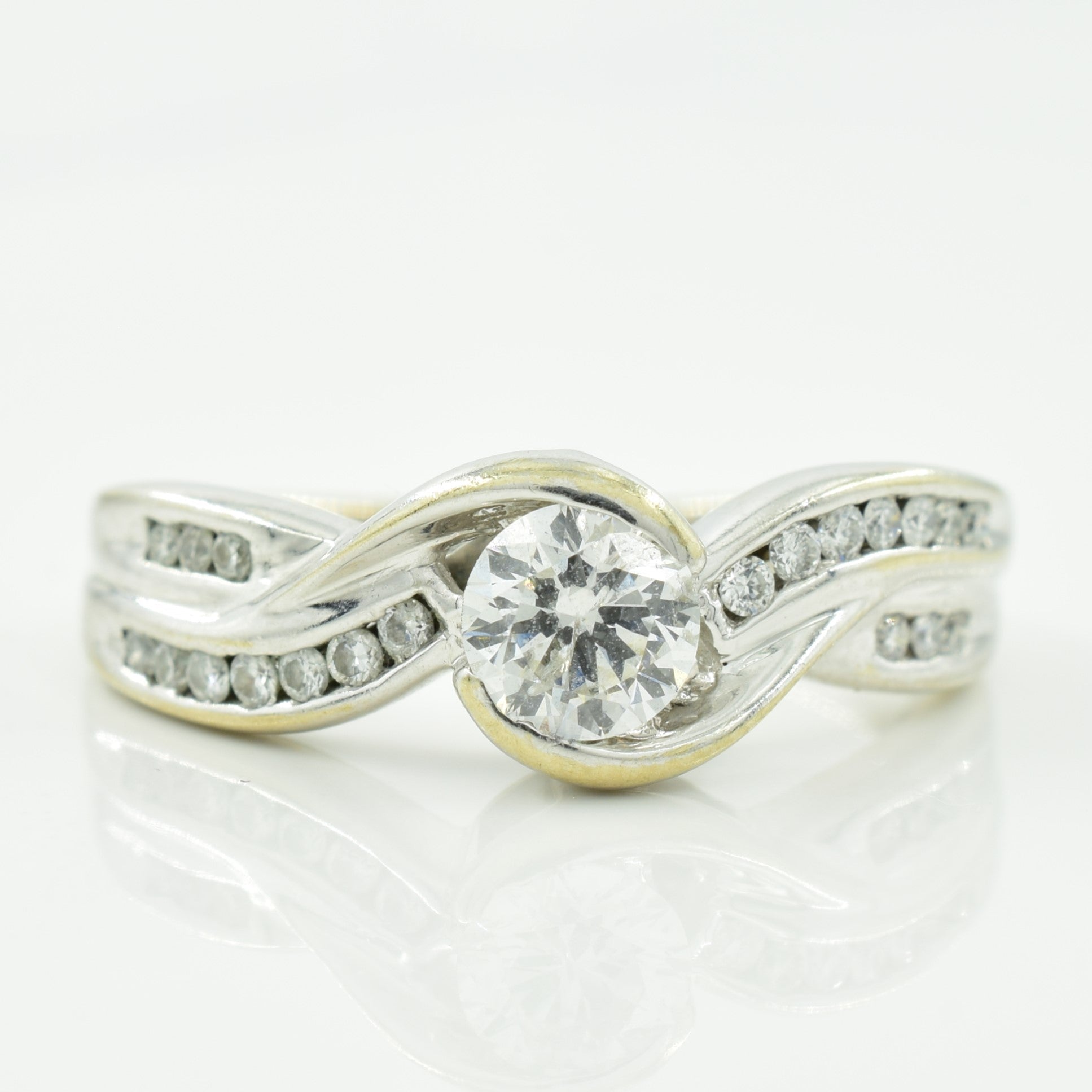 Bypass Diamond Engagement Ring | 0.52ctw | SZ 6 |