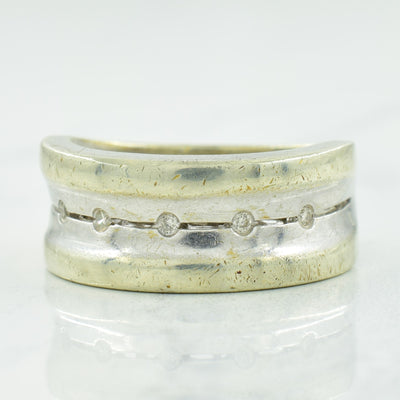 Flush Set Diamond Ring | 0.05ctw | SZ 6.75 |