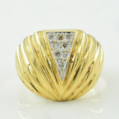 Inverted Triangle of Diamonds Ring | 0.04ctw | SZ 6 |