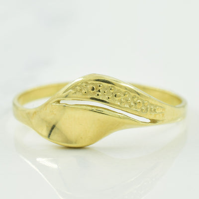 14k Yellow Gold Bypass Ring | SZ 7.75 |