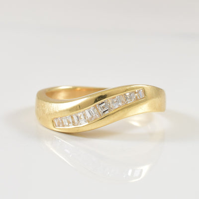 Channel Set Diamond Wave Ring | 0.24ctw | SZ 5.25 |