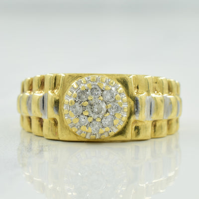Cluster Diamond Ring | 0.22ctw | SZ 10.5 |