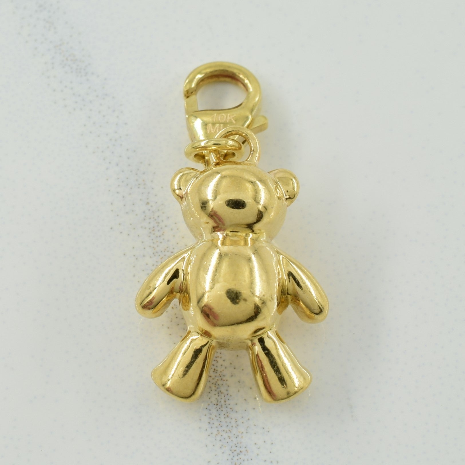 10k Yellow Gold Teddy Bear Charm |