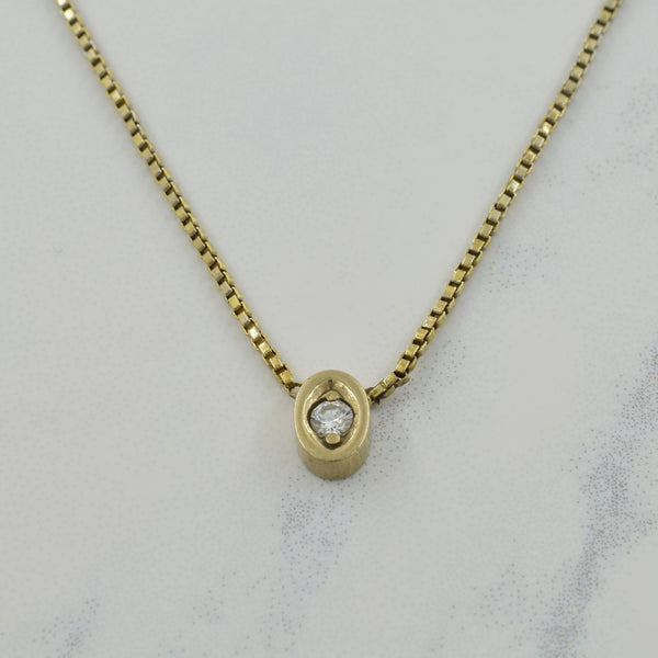 Diamond Pendant Necklace | 0.05ct | 15.75