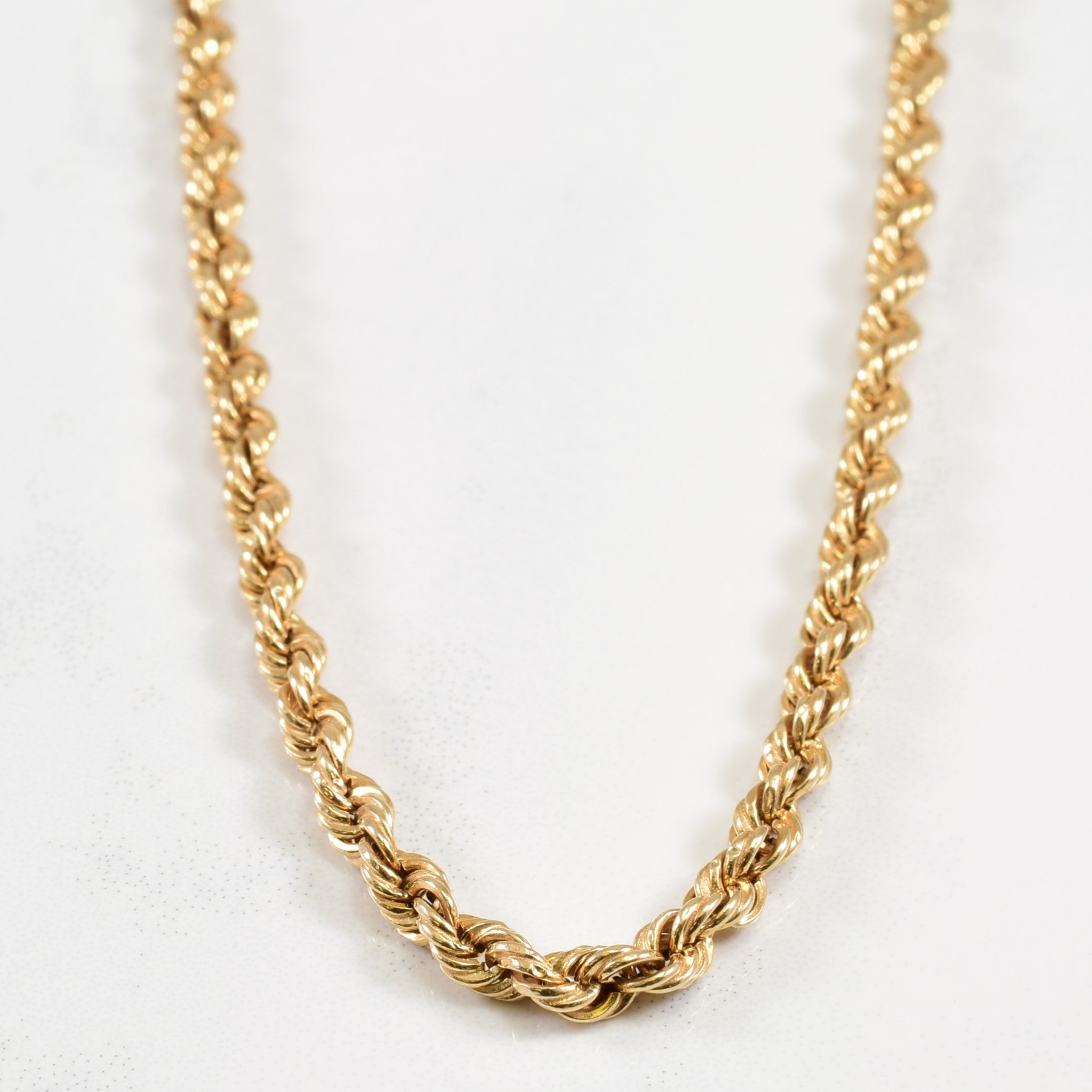 10k Yellow Gold Rope Chain | 19.50" |
