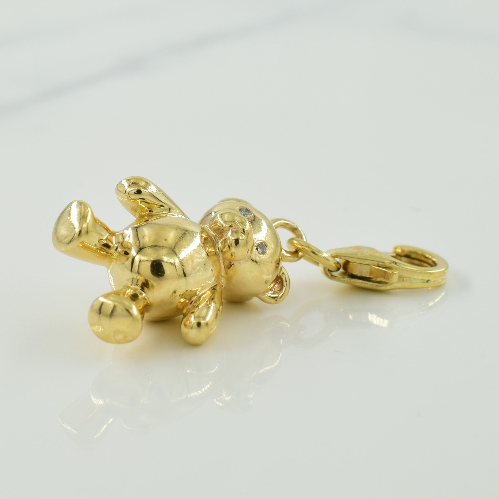 10k Yellow Gold Teddy Bear Charm |