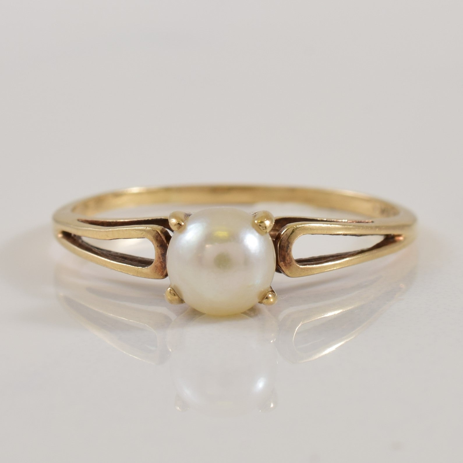 Solitaire Pearl Ring | 1.27ct | SZ 8.25 |