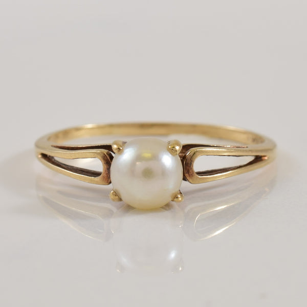 Solitaire Pearl Ring | 1.27ct | SZ 8.25 |