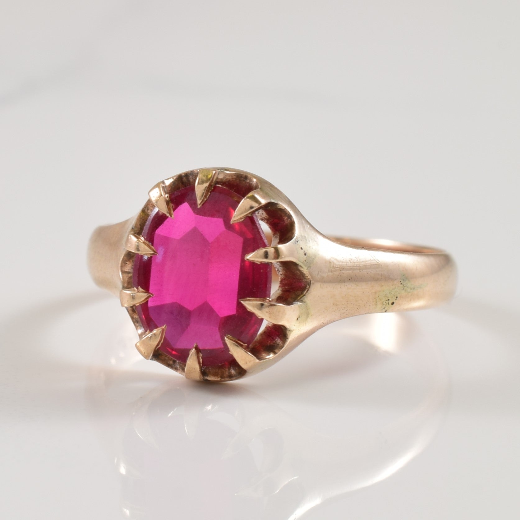 Synthetic Ruby Ring | 2.50ct | SZ 10.5 |