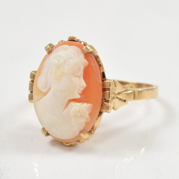 Cameo Shell Cocktail Ring | 6.00ct | SZ 8.5 |