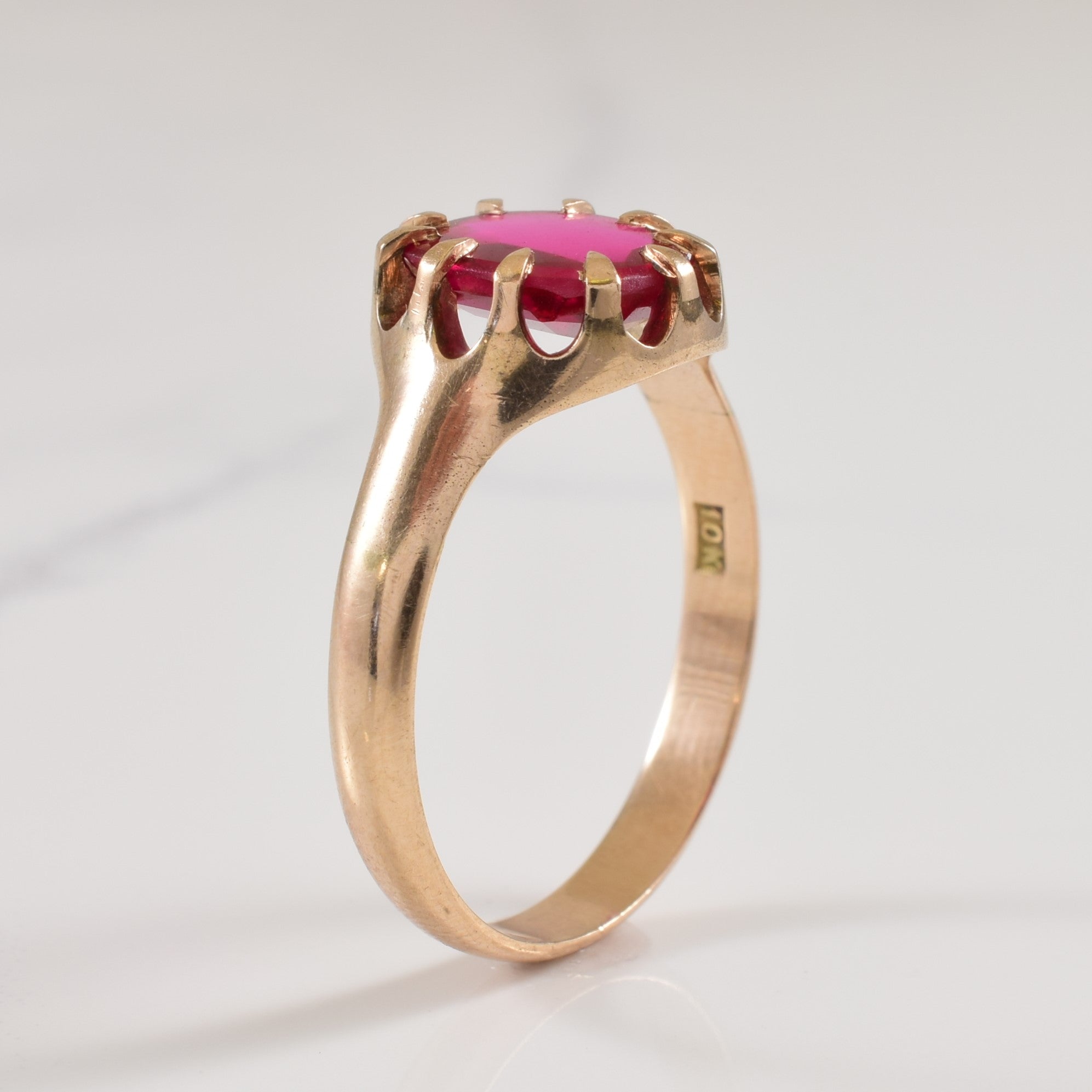 Synthetic Ruby Ring | 2.50ct | SZ 10.5 |