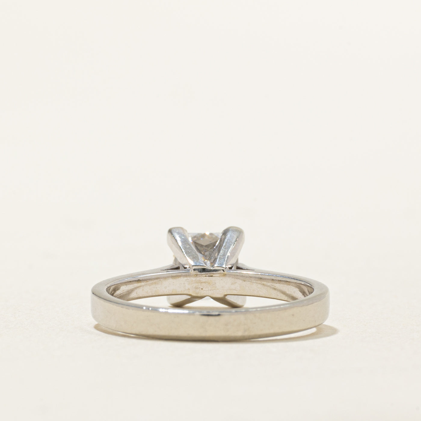 Solitaire Princess Diamond Engagement Ring | 0.91 ct, SZ 5 |