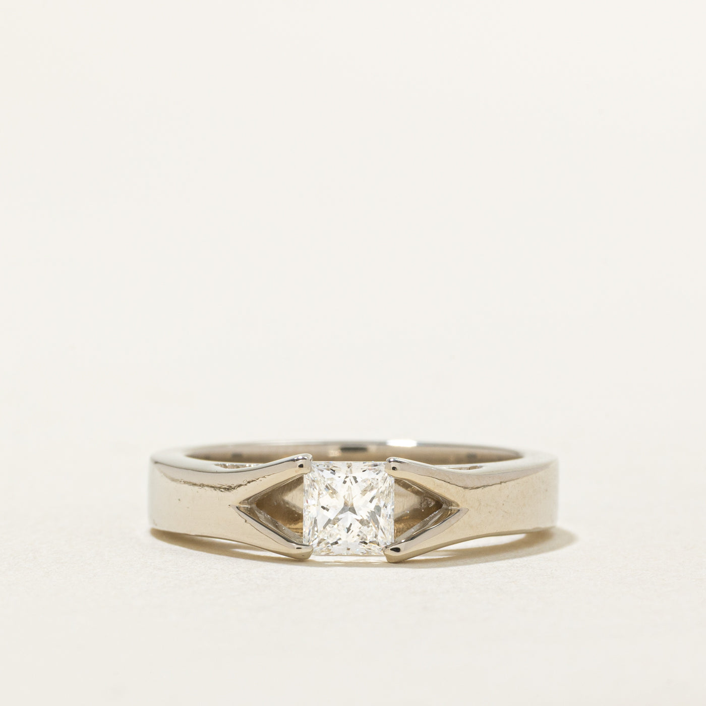 High Set Split Shank Solitaire GIA Canadian Diamond Ring | 0.50 ct, SZ 6.75 |