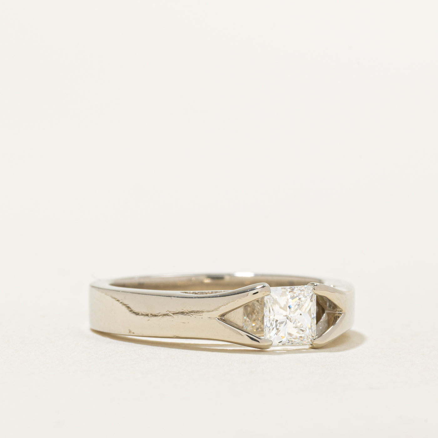 High Set Split Shank Solitaire GIA Canadian Diamond Ring | 0.50 ct, SZ 6.75 |