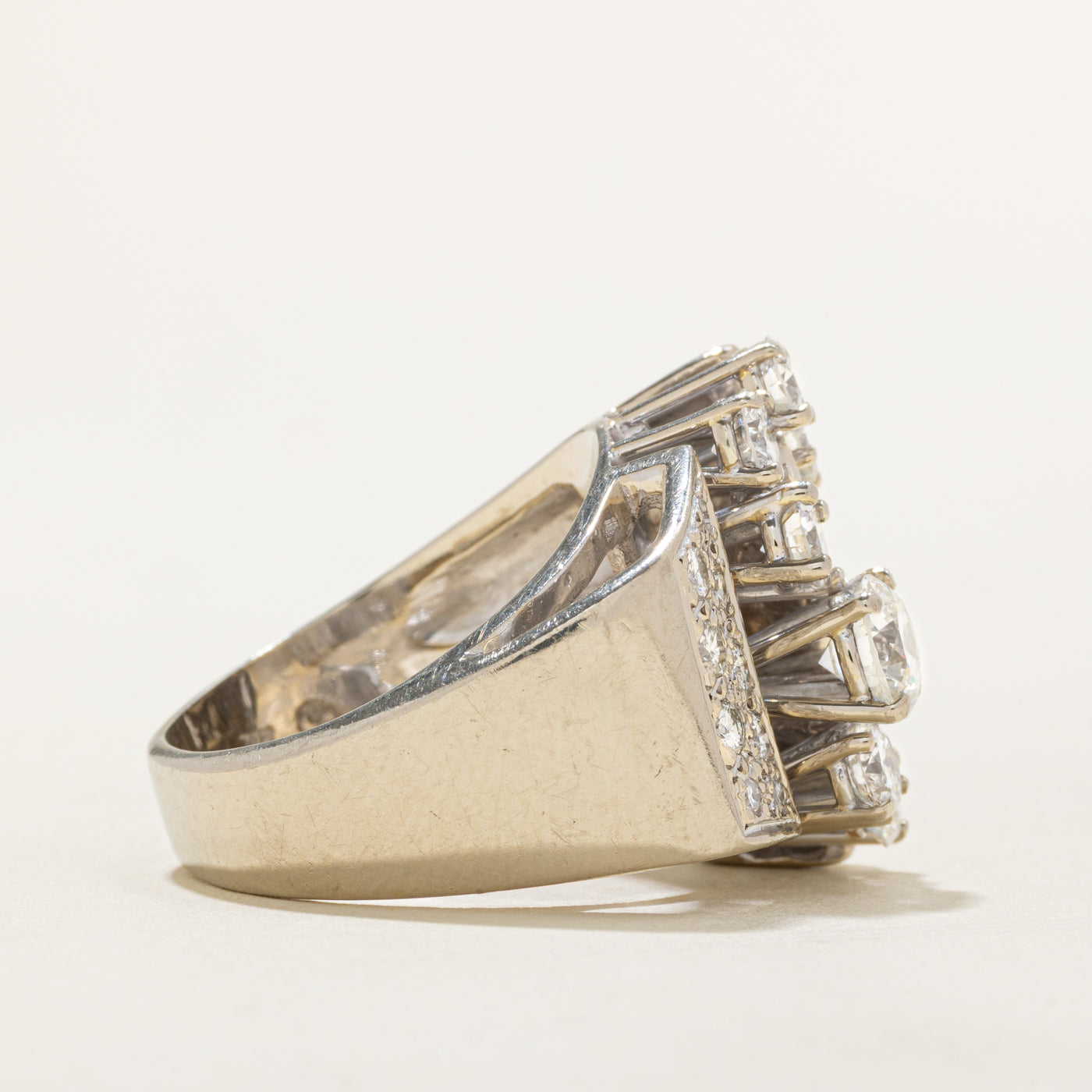 Heavy Diamond Cluster Ring | 2.18 ctw, SZ 9.25 |