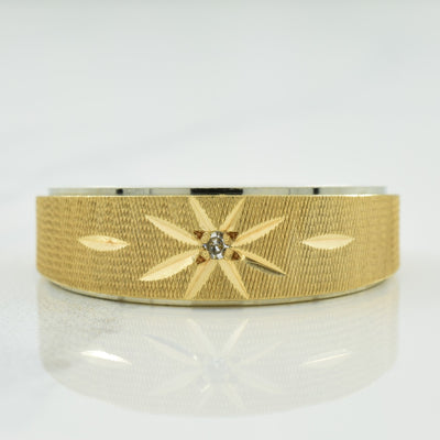 Diamond Starburst Ring | 0.02ct | SZ 11 |