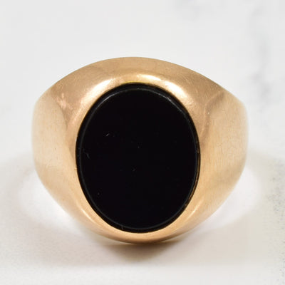 Black Onyx Ring | 3.00ct | SZ 5.5 |