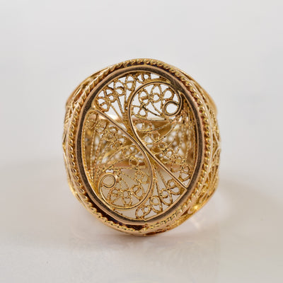 S' Initial Filigree Ring | SZ 8.5 |