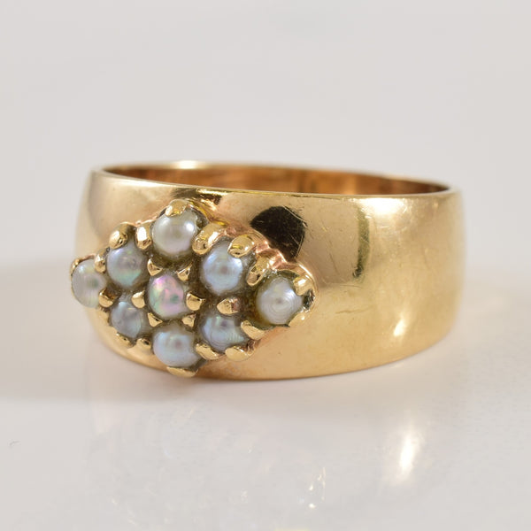 Cluster Seed Pearl Ring | 0.50ctw | SZ 5.75 |