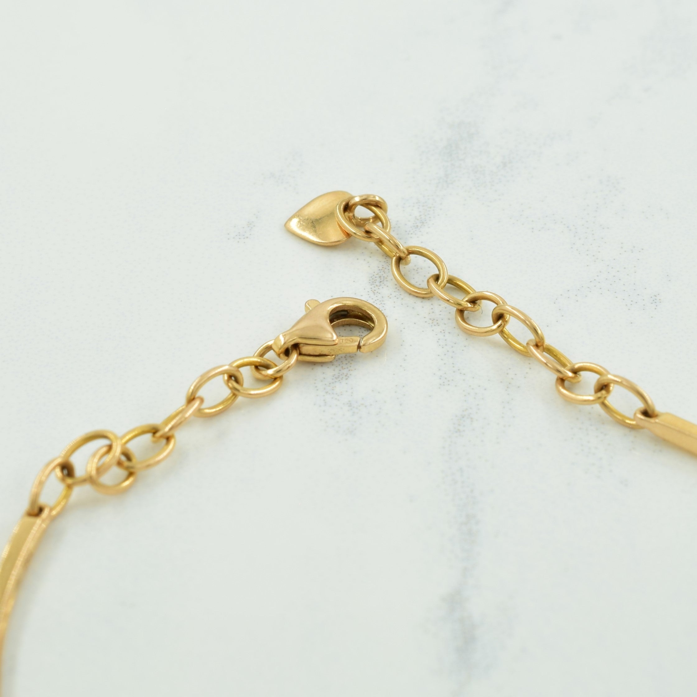 Seven Stone Diamond 18K Yellow Gold Bracelet | 0.28ctw | 6.75" |