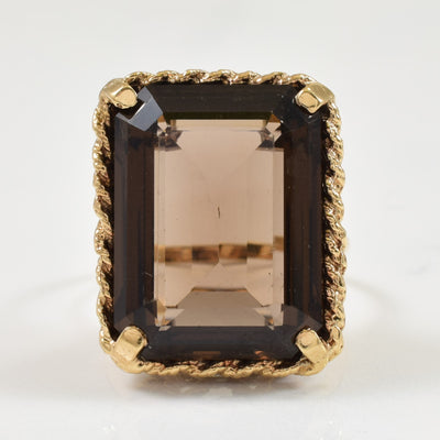 Smoky Quartz Cocktail Ring | 19.00ct | SZ 7.75 |