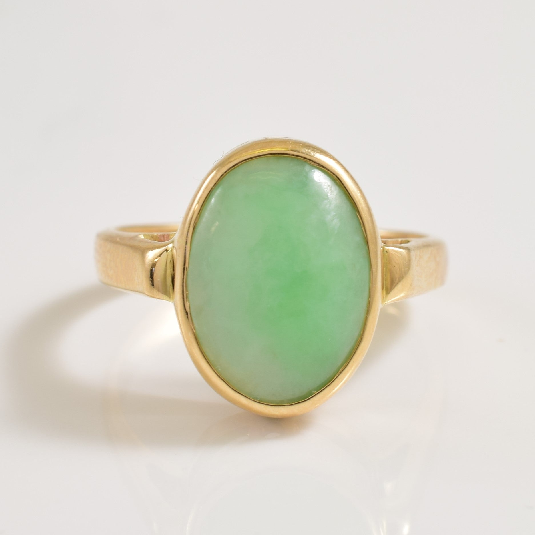 Bague cocktail en jadéite | 2,30 ct | Taille 5 | 