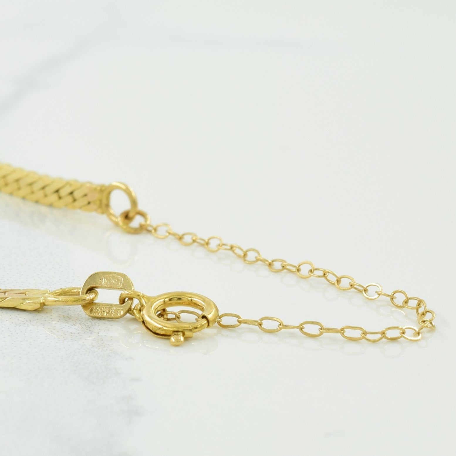 14k Yellow Gold Diamond Bracelet | 0.18ctw | 8