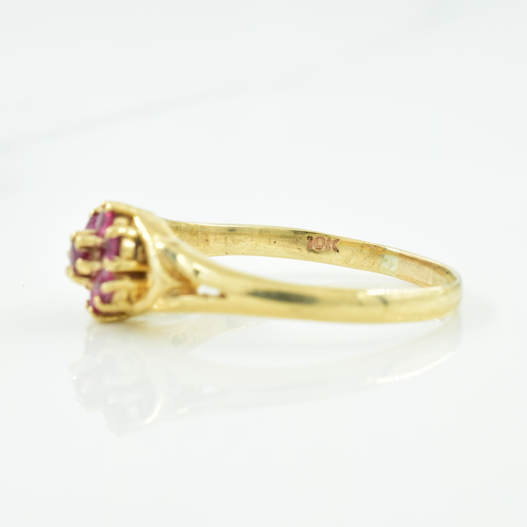 Cluster Set Ruby Ring | 0.35ctw | SZ 7.5 |