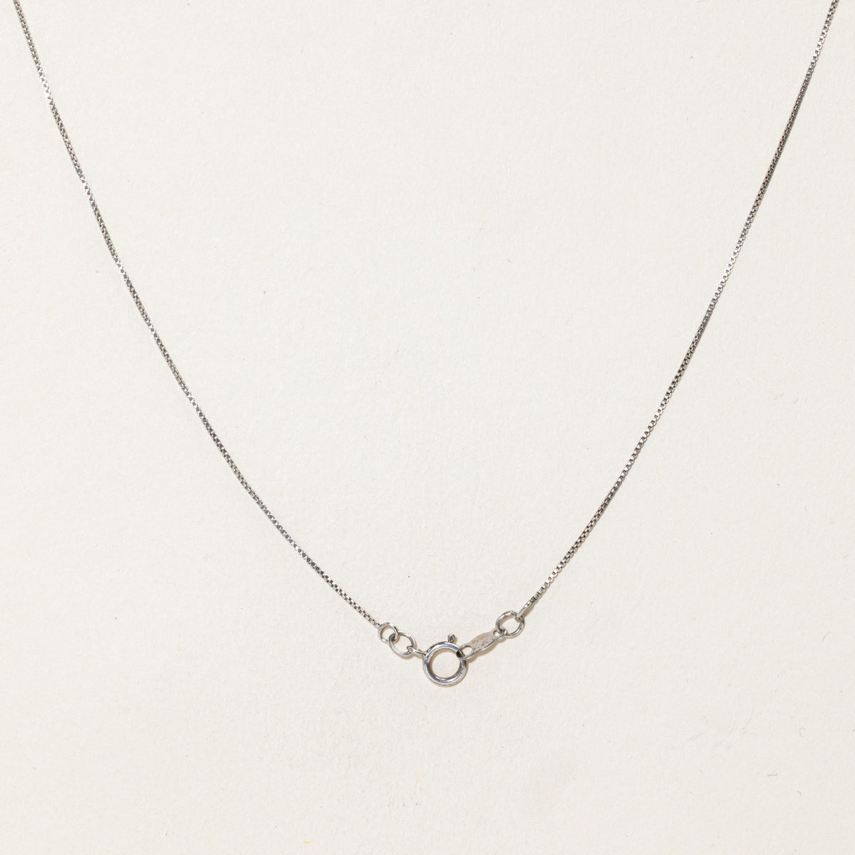 Sterling Silver Diamond Framed Pendant Necklace | 18"