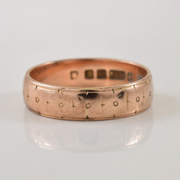 1923 Birmingham 9k Rose Gold Ring | SZ 9.25 |