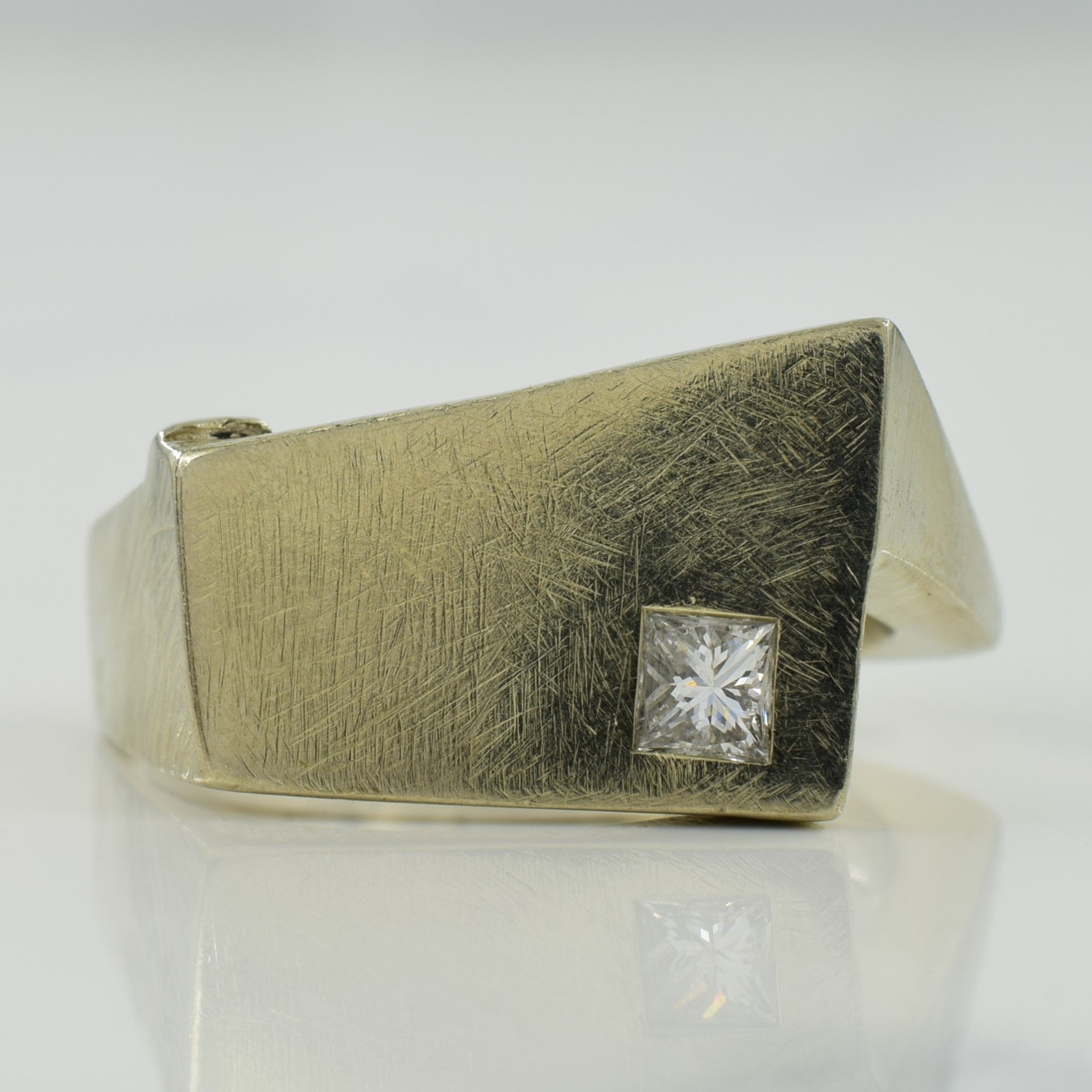 Bague abstraite en diamant | 0,19 ct | Taille 5,5 | 