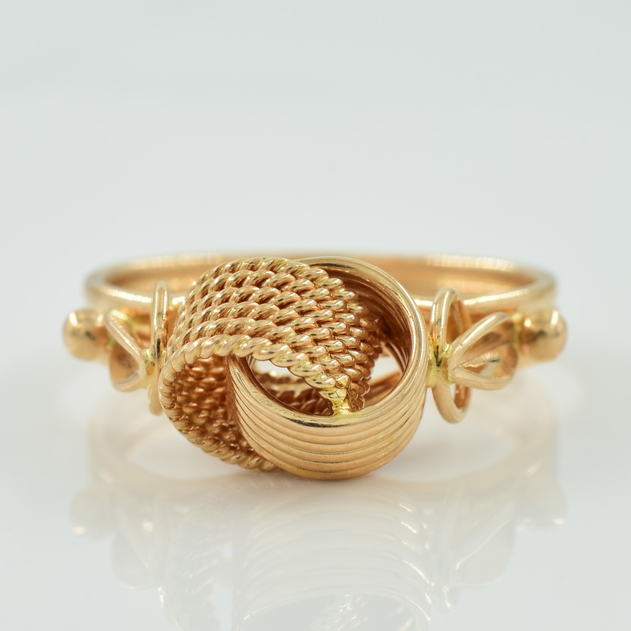 1981 Soviet Hallmarked Armenian 14k Rose Gold Ring | SZ 8.25 |
