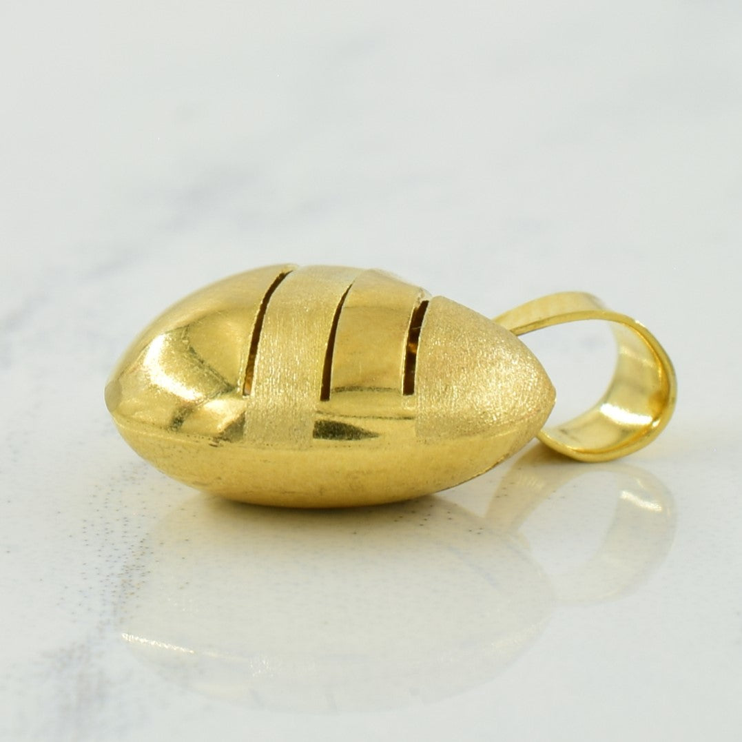 18k Yellow Gold Heart Pendant |