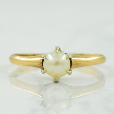 Pearl Ring | 0.40ct | SZ 5.5 |
