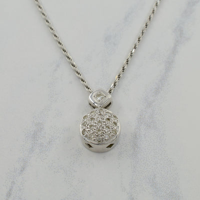Diamond Pendant Necklace | 0.20ctw | 18.25