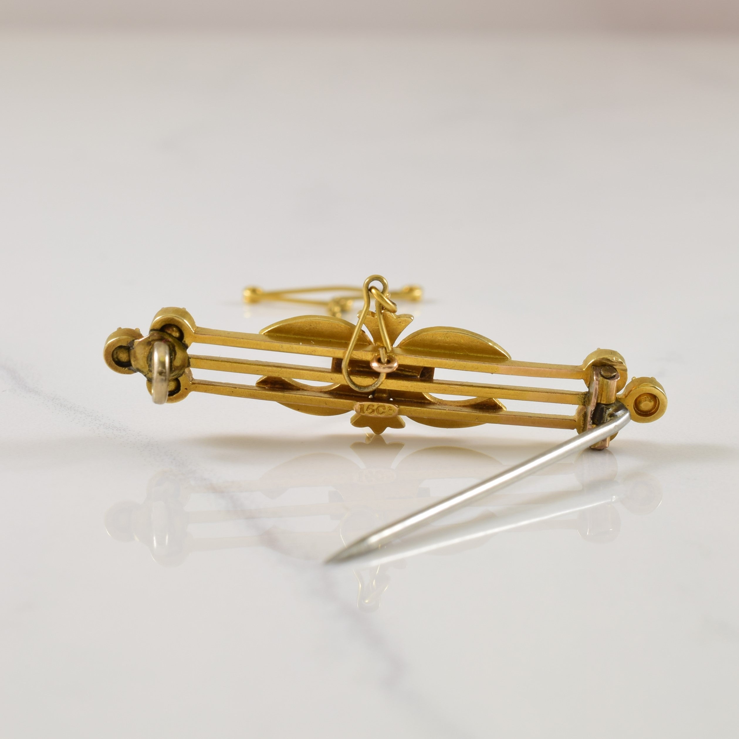 Antique Seed Pearl Brooch | 0.60ctw |