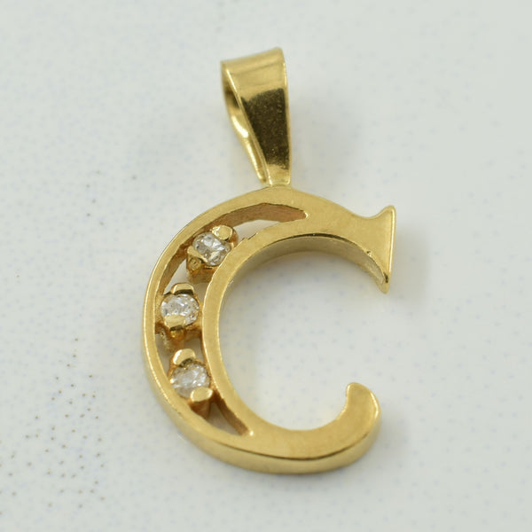 'C' Diamond Pendant | 0.01ct |