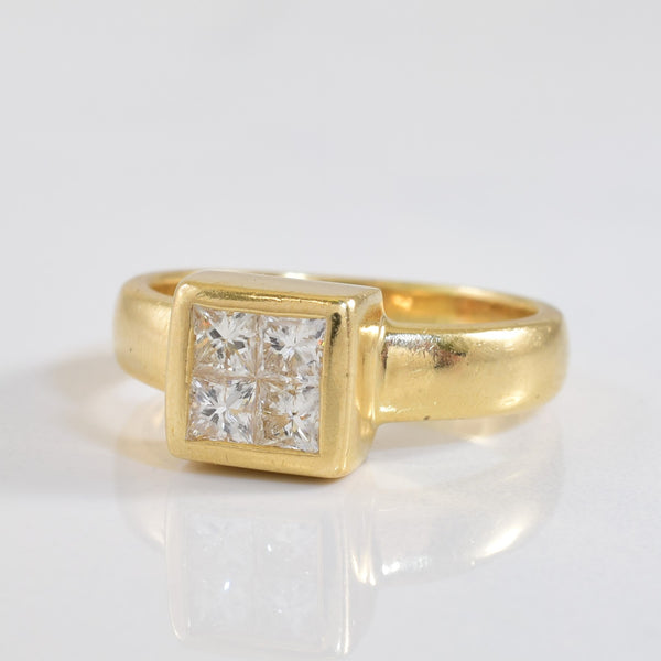 Four Stone Princess Cut Diamond Ring | 0.56ctw | SZ 6 |