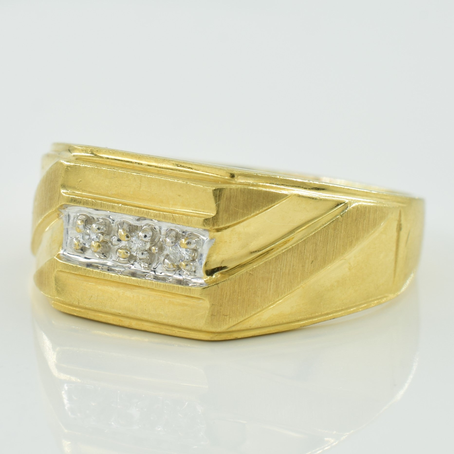 Pave Set Diamond Ring | 0.02ctw | SZ 11.50 |