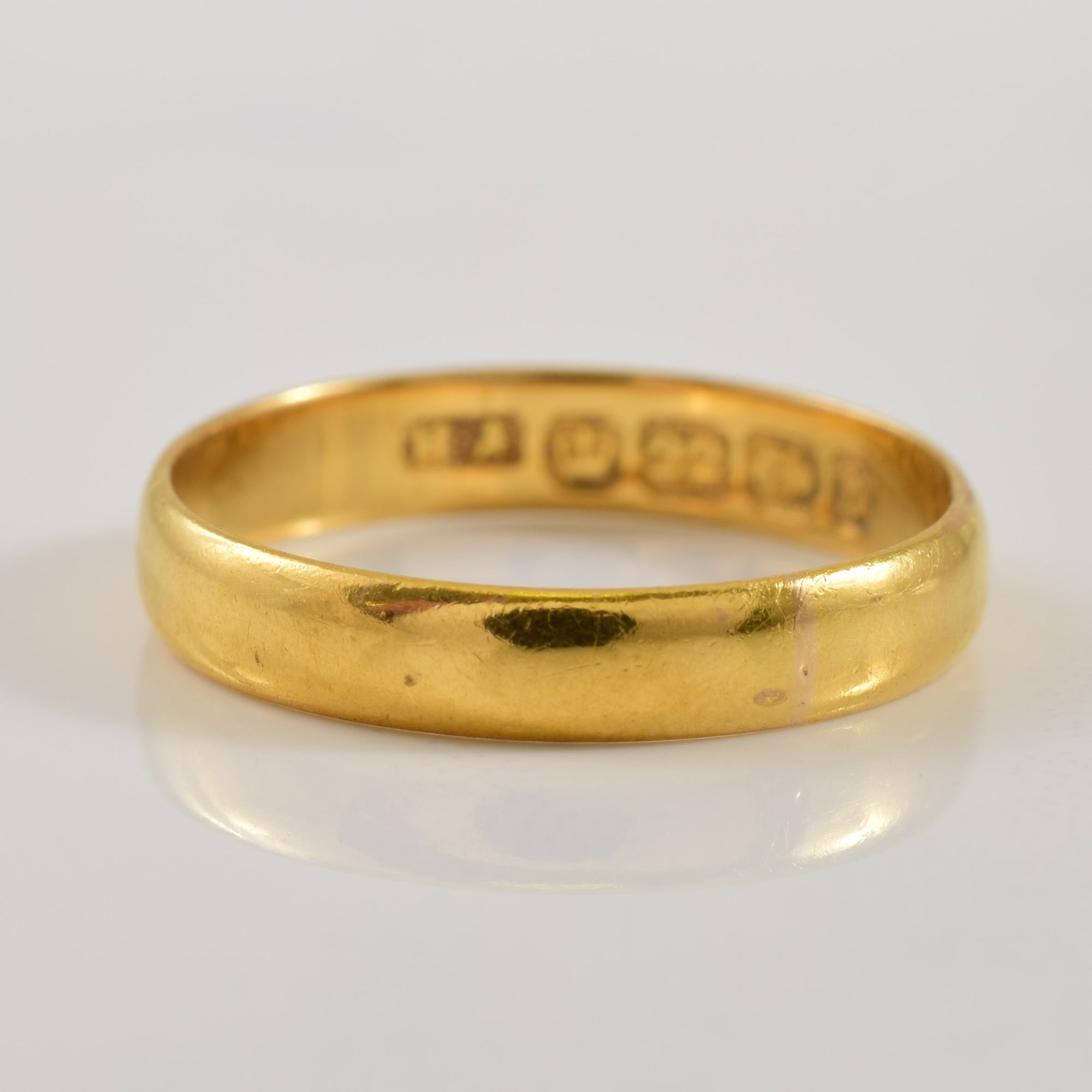 Victorian 22k Yellow Gold Plain Band | SZ 6.5 |